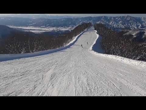 Video: 2021/2/19 野沢温泉スキー場  野沢に来たら必ず滑りたい絶景のスカイラインコースを山頂から一番下まで、かっ飛ばしてみました。