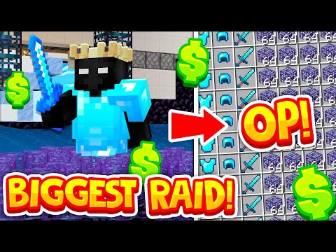 USING AN *OP* CANNON TO ABUSE A *HUGE* MINECRAFT FACTIONS MISTAKE..! (F-TOP RAID)