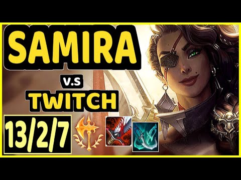 JAVAAA (SAMIRA) vs TWITCH - PENTAKILL 13/2/7 KDA BOTTOM ADC GAMEPLAY - EUW Ranked GRANDMASTER