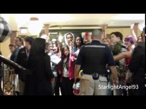 160405 Teen Top Walking Past Fans - Red Point in Chicago