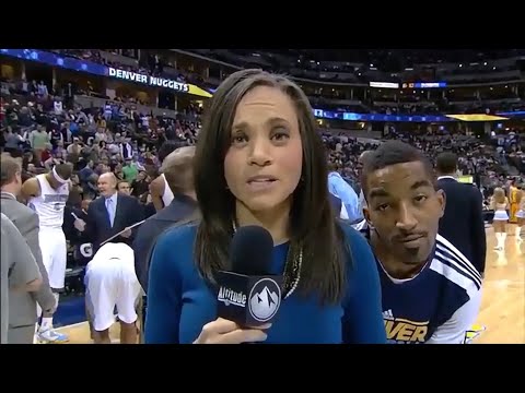 J.R. Smith Messes With Sideline Reporter (2011)