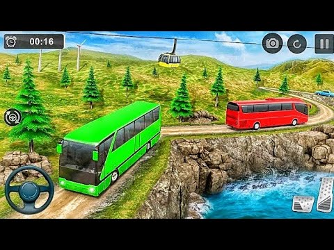 Offroad Coach Bus Driving 3d Gameplay | Uphill Mountain Crazy Bus Driving Simulator Android Gameplay