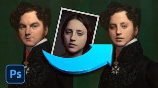 One Click Face Swap Photoshop tutorial #Nucly