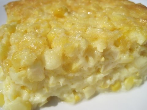 Old Fashioned CORN PUDDING - How to make CORN PUDDING Recipe