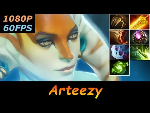 Dota 2 Arteezy (smurf) Naga Siren Pro Top MMR 934 GPM Ranked Full Gameplay