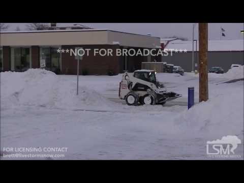 1-10-17 Chippewa Falls, WI - Winter Storm - Wind Gusts - Snow Removal