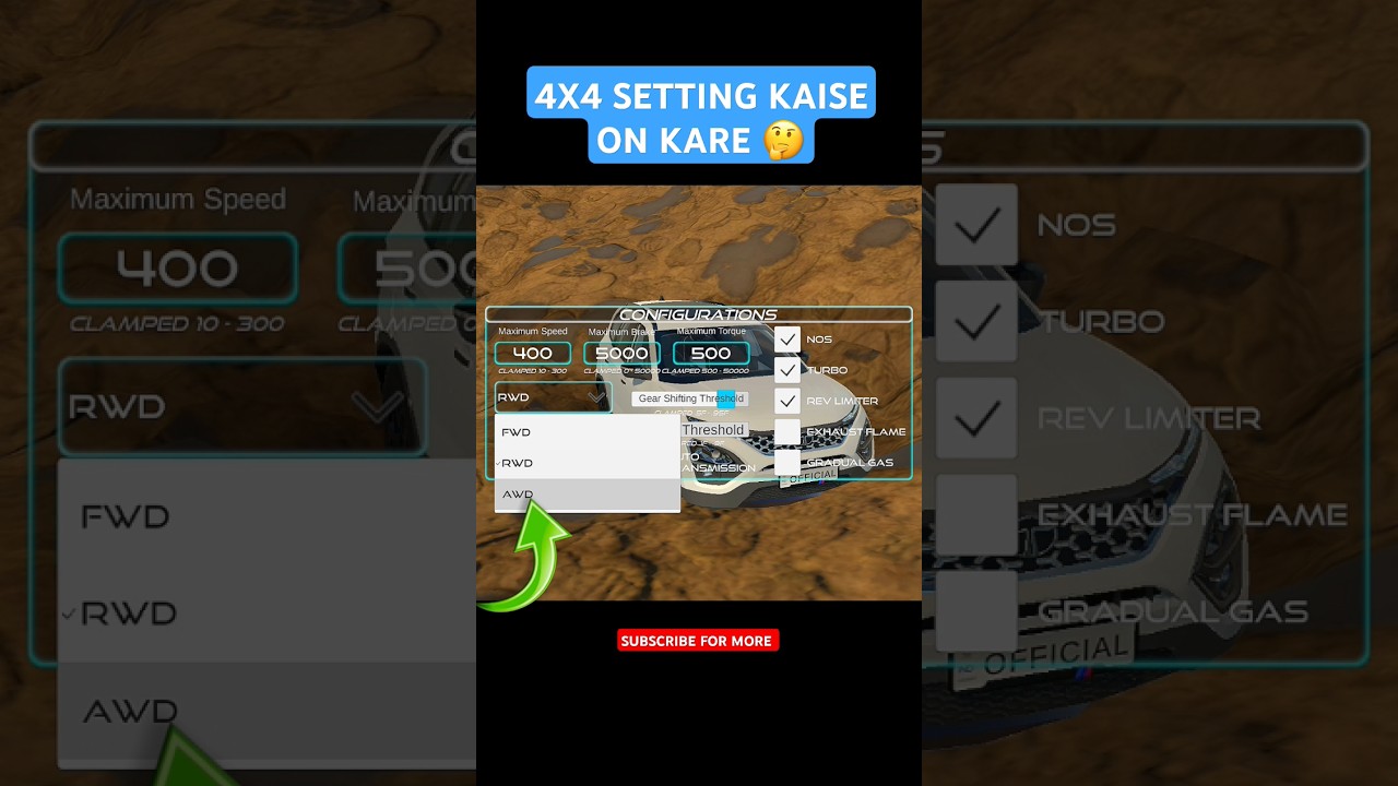 Indian Vehicles Simulator 3D 4X4 Setting Kaise On Kare 🤔#shorts #short #shortsfeed #trending #viral