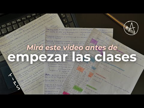 How to get organized to start classes at university, what nobody tells you...