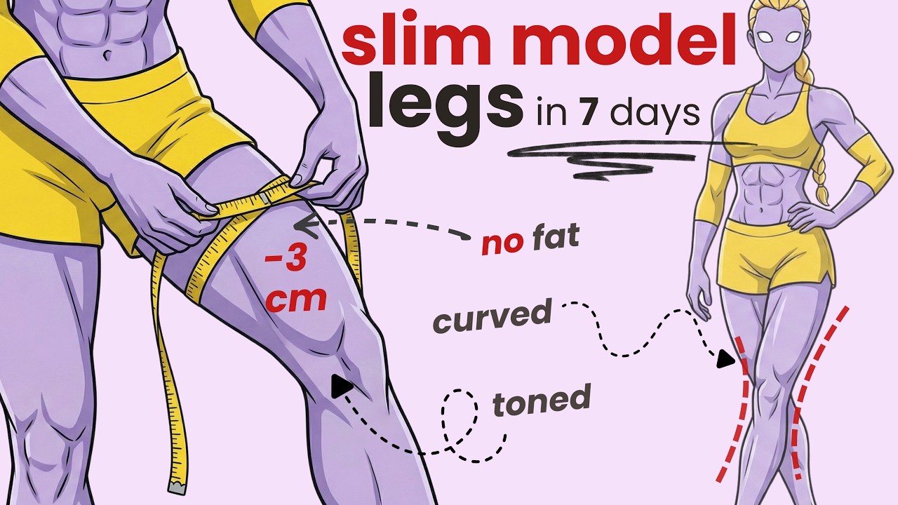 Toned & Slim Thighs in 7 DAYS | 7 Min Beginner Slim Leg Workout, No Jump at home!