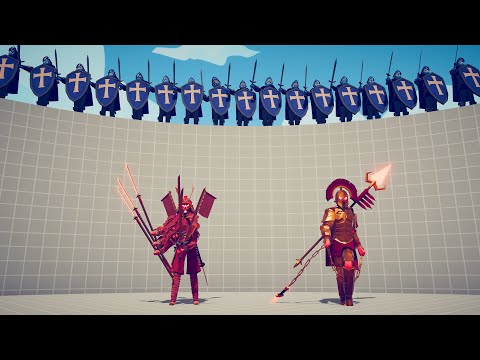 NEW SHOGUN & ARES vs 50x EVERY UNIT - Totally Accurate Battle Simulator TABS