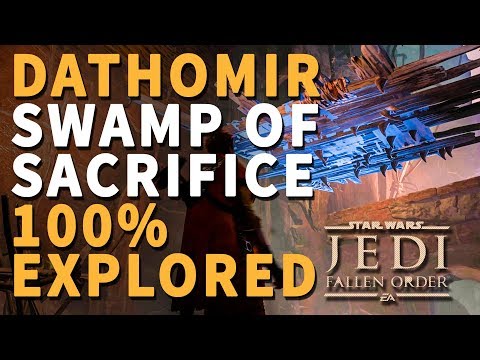 Swamp of Sacrifice 100% Explored (Echo, Chests, Databank) Star Wars Jedi Fallen Order