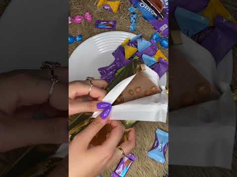 Whole Hazelnuts of Milka🍫💜 #milka #chocolate #asmr