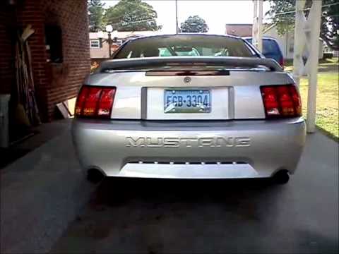 2000 Mustang GT exhaust with and without catalytic converters