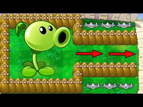 1 Peashooter vs Giga Gargantuar vs Dr. Zomboss Plants vs Zombies Hack