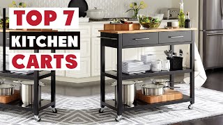 7 Must-Have Kitchen Carts with Storage for Small Spaces