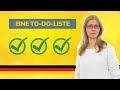To do list - Translation exercise - German