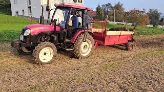 Razbacivanje stajnjaka sa YTO 454 i SIP VTG 2700