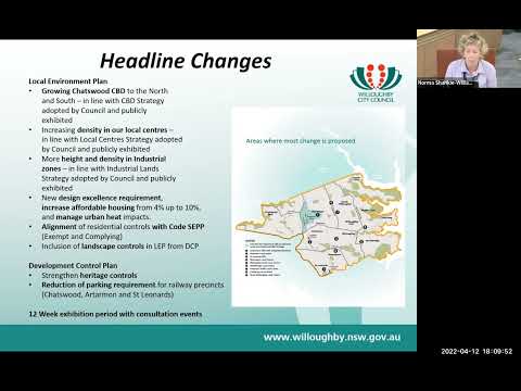 Castlecrag repeat webinar held on Tues 12 April 22