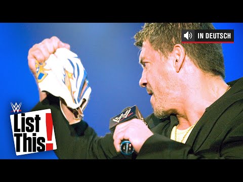 Superstars, die Rey Mysterio demaskierten - List This! (DEUTSCH)
