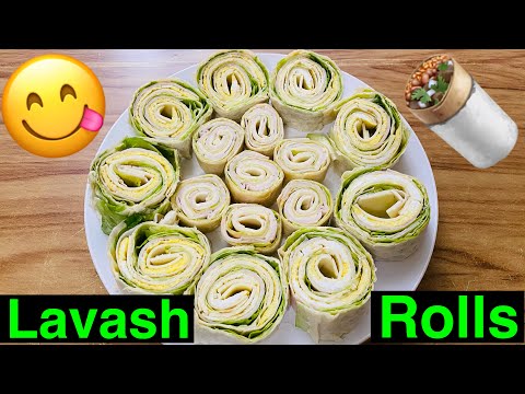 How to make Lavash/Tortillas rolls: Lavash rolls Appetizer Recipes | Lavash rolls with Chiken Roast