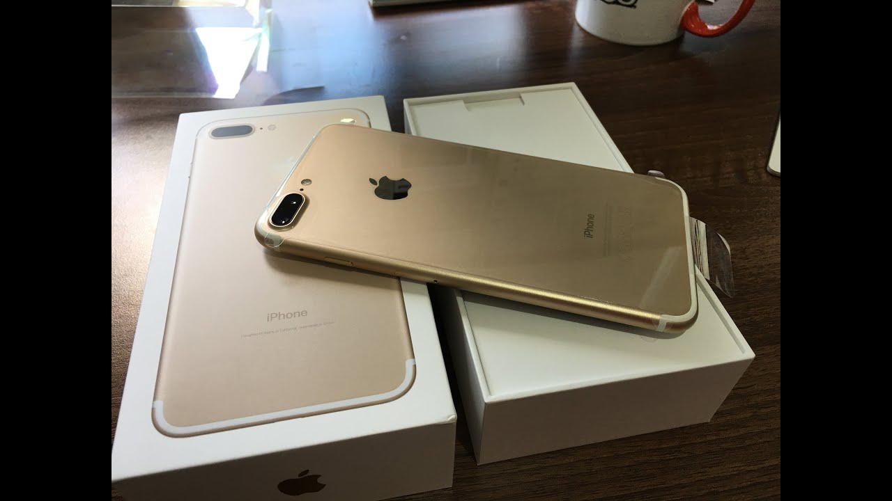 iPhone 7 Plus Gold 128gb Unboxing