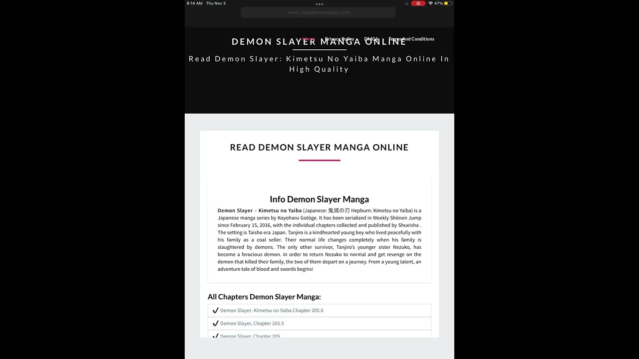 How to read demon slayer season 3 manga