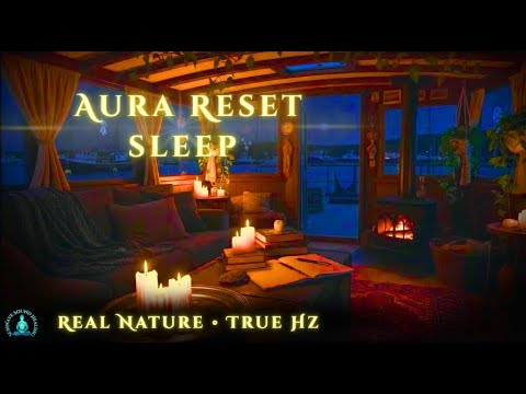 Wind Chimes & Ocean Waves for Aura Cleansing • Chakra Healing Sleep • Brown Noise Energy Reset