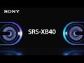 Reprosústavy a reproduktory Sony SRS-XB40