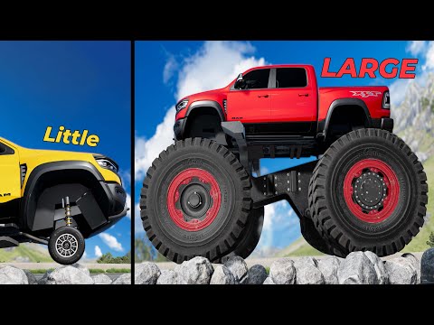 Large vs Little Wheels #39 - Beamng drive