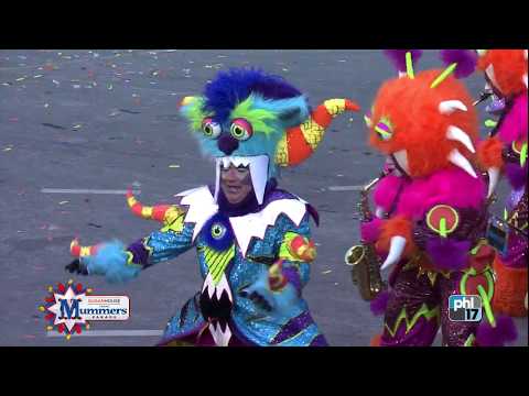 Mummers 2018 String Band 04 Aqua