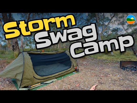 Swag Camping | Huge Thunder Storm | Basic Bushcraft for Beginners