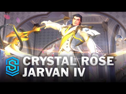 Crystal Rose Jarvan Wild Rift Skin Spotlight