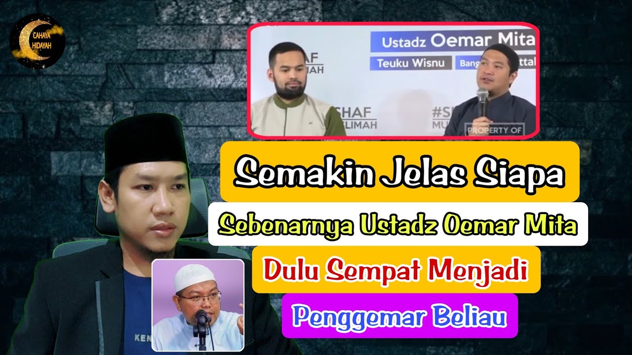 It's becoming clearer who Ustadz Oemar Mita really is... I used to often listen to his lectures, ...