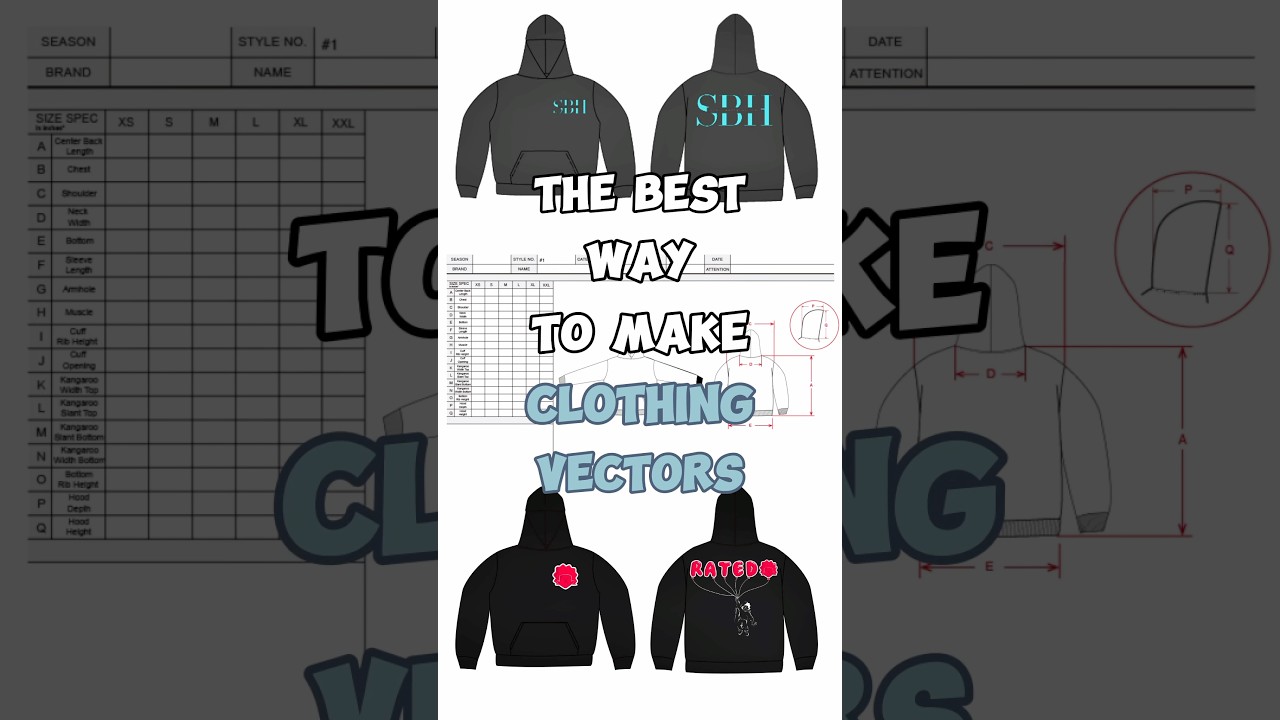 The best way to make clothing vectors using our 2D vectors available on our website