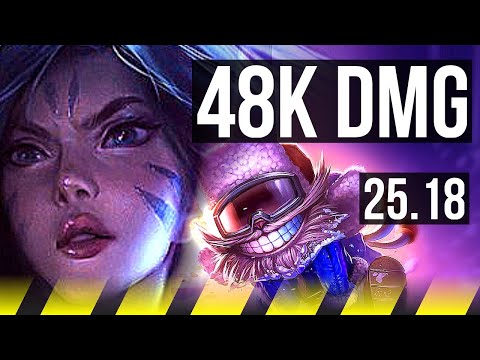 KAI'SA & Karma vs ZIGGS & Tahm Kench (ADC) | Legendary, 48k DMG, 20/5/7 | KR Master | 25.18