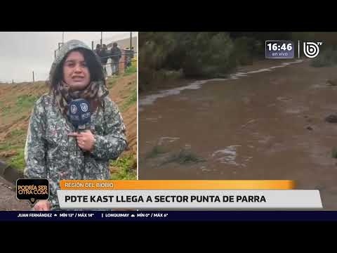 Kast visita Punta de Parra: Aseguró esfuerzo por presentar recursos de emergencia