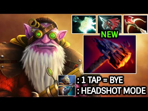 SNIPER BOSS BRUTAL HEADSHOT DAMAGE with New Neutral Item Dota 2