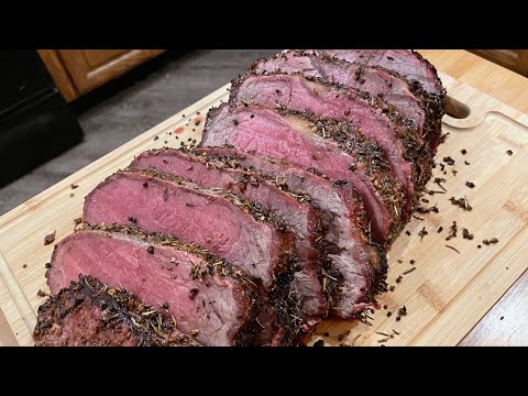SMOKED NEW YORK STRIP ROAST!!!