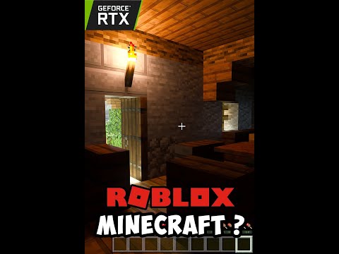 CRAZY!  Is Minecraft RTX On Roblox?