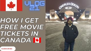 How I get free movie tickets in 🇨🇦Canada 🇨🇦|How to book free tickets|2022|Vlog21