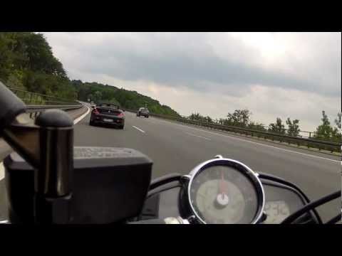 BMW M6 Cabrio meets Suzuki B-King - GoPro HD