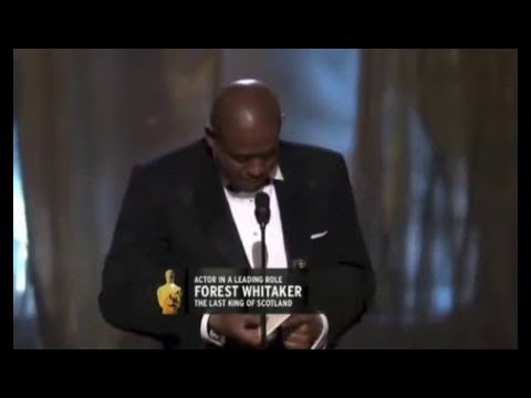 Forest Whitaker winning Best Actor for The Last King of Scotland