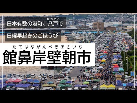 【八戸市観光PR】館鼻岸壁朝市プロモーション動画【公式】（1分）