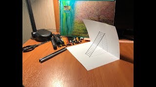 Лестница - 3D рисунок с необычной стороны!