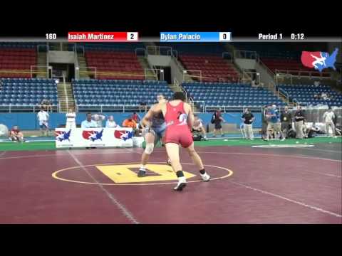 Fargo 2012 160 Round 8  Isaiah Martinez California vs  Dylan Palacio New York