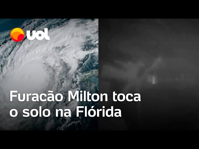Furacão Milton: câmeras mostram a chegada do fenômeno à Flórida; veja