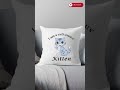 Cute Kitten Throw Pillow Redbubble Product 21 AI Animation