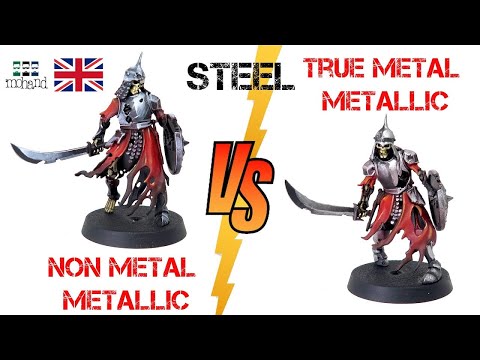 🇬🇧NMM Steel VS TMP Steel  Miniature Painting Tutorial
