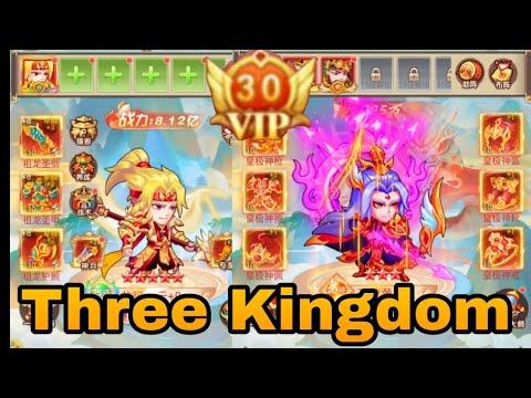 Three Kingdom P-Server VIP 30 + Free General Red ★20 + Set Equipment Red + 99999999 Ingot & More