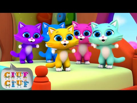 Cinci Pisicute au Sarit in Pat ! 🎶 Pisicutele Nazdravane! @CiufCiuf Cantece si Povesti Educative!